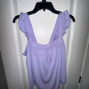 Jolie Lilac Ruffle Strap Camisole
